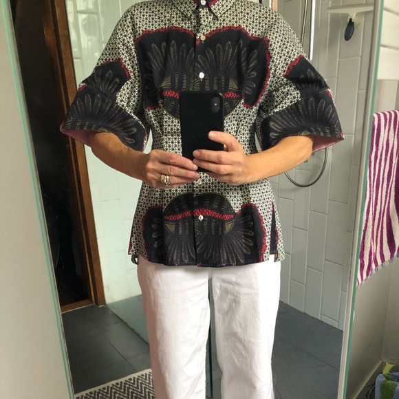 Stella Jean Kimono Sleeve Print Top - Picture 4 of 9